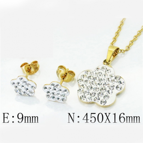 BC Wholesale Stainless Steel 316L Jewelry Sets NO.#BC58S0785LQ