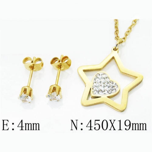 BC Wholesale Stainless Steel 316L Jewelry Sets NO.#BC92S0215OLA
