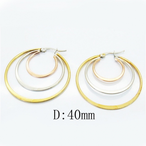 BC Jewelry Wholesale Stainless Steel 316L Earrings NO.#BC58E1550NA