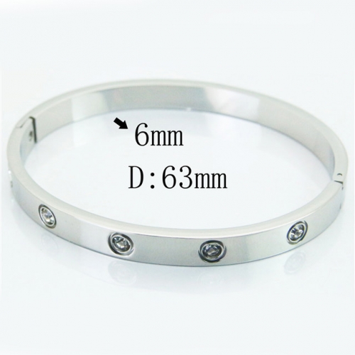 BC Wholesale Stainless Steel 316L Bangle NO.#SJ60B0213HXX