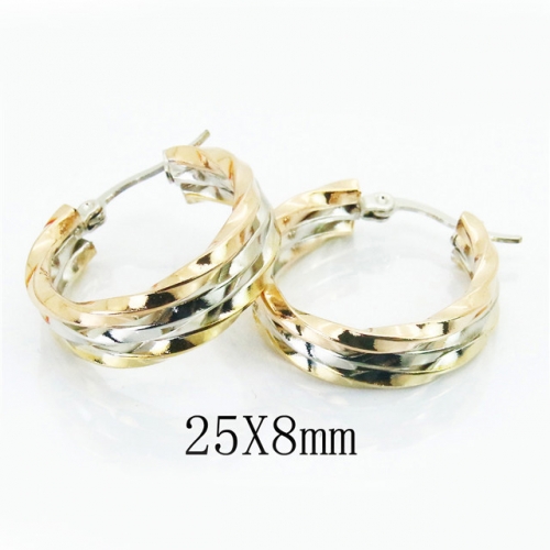 BC Jewelry Wholesale Stainless Steel 316L Earrings NO.#BC58E1522NX