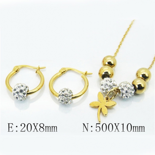 BC Wholesale Stainless Steel 316L Jewelry Sets NO.#BC58S0788HHE