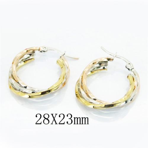 BC Jewelry Wholesale Stainless Steel 316L Earrings NO.#BC58E1524NW