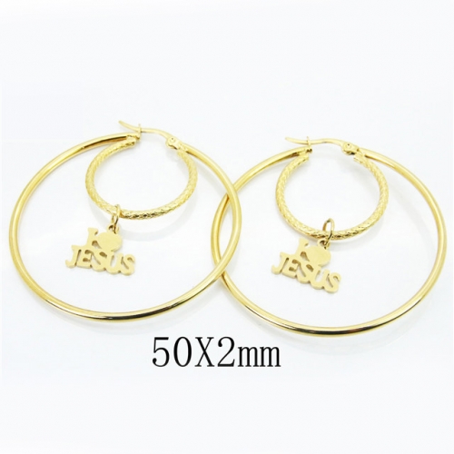 BC Jewelry Wholesale Stainless Steel 316L Earrings NO.#BC58E1541LE