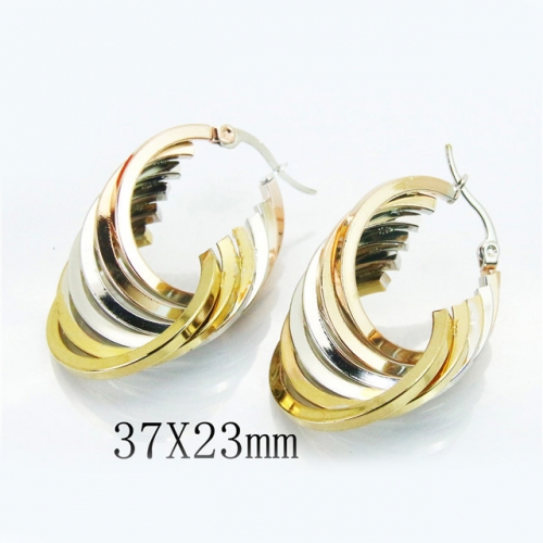 BC Jewelry Wholesale Stainless Steel 316L Earrings NO.#BC58E1528OL