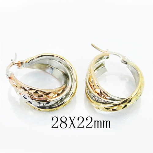 BC Jewelry Wholesale Stainless Steel 316L Earrings NO.#BC58E1530NW