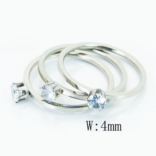 BC Wholesale Stainless Steel 316L Jewelry Rings NO.#BC19R0879PD