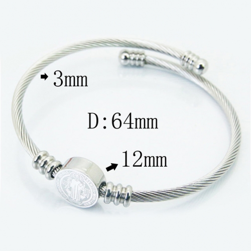 BC Wholesale Stainless Steel 316L Bangle NO.#BC12B0201NL