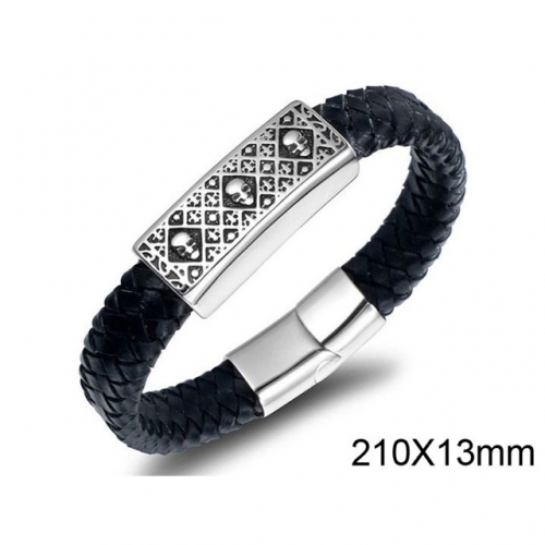 BC Jewelry Wholesale Fashion Leather Bracelet NO.#SJ3B199