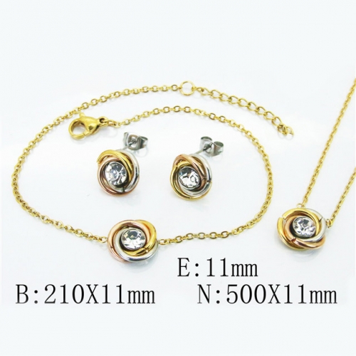 BC Wholesale Stainless Steel 316L Jewelry Sets NO.#BC59S1741HHW
