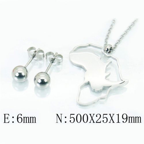 BC Wholesale Stainless Steel 316L Jewelry Sets NO.#BC91S1039PV