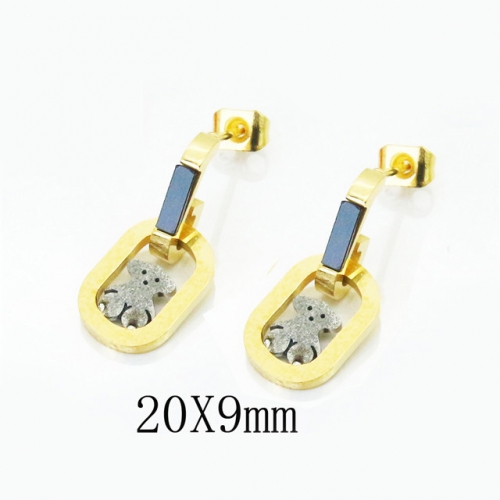 BC Jewelry Wholesale Stainless Steel 316L Earrings NO.#BC80E0530ML