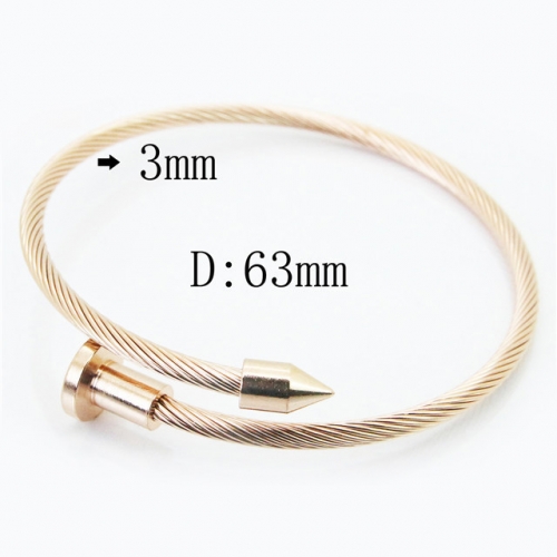 BC Wholesale Stainless Steel 316L Bangle NO.#BC12B0203PZ