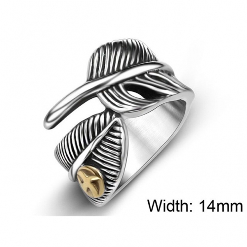 BC Jewelry Wholesale Stainless Steel 316L Rings NO.#SJ3R559