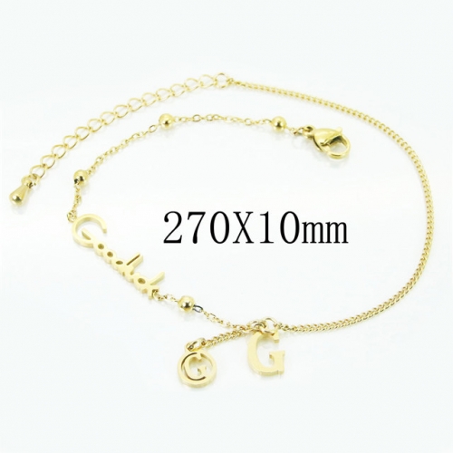 BC Wholesale Stainless Steel 316L Fashion Anklets NO.#BC32B0274PZ