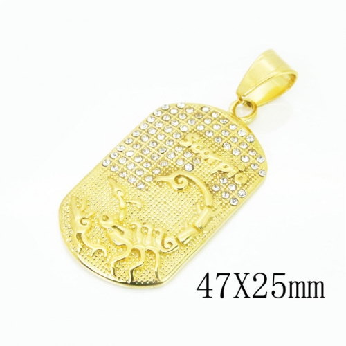 BC Wholesale Stainless Steel 316L Jewelry Pendant NO.#BC15P0505HMX