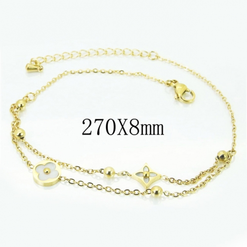 BC Wholesale Stainless Steel 316L Fashion Anklets NO.#BC32B0264PL