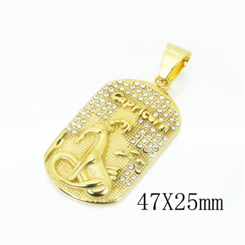 BC Wholesale Stainless Steel 316L Jewelry Pendant NO.#BC15P0504HME