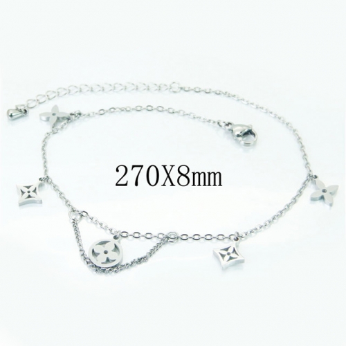BC Wholesale Stainless Steel 316L Fashion Anklets NO.#BC32B0265NL