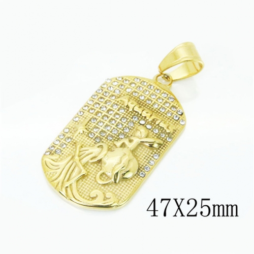 BC Wholesale Stainless Steel 316L Jewelry Pendant NO.#BC15P0502HME