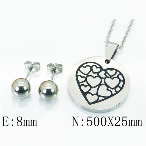 BC Wholesale Stainless Steel 316L Jewelry Sets NO.#BC91S1078PD