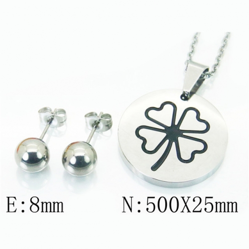 BC Wholesale Stainless Steel 316L Jewelry Sets NO.#BC91S1072PW