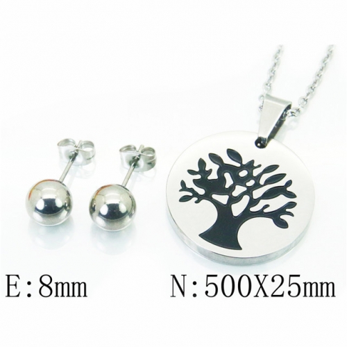 BC Wholesale Stainless Steel 316L Jewelry Sets NO.#BC91S1073PE