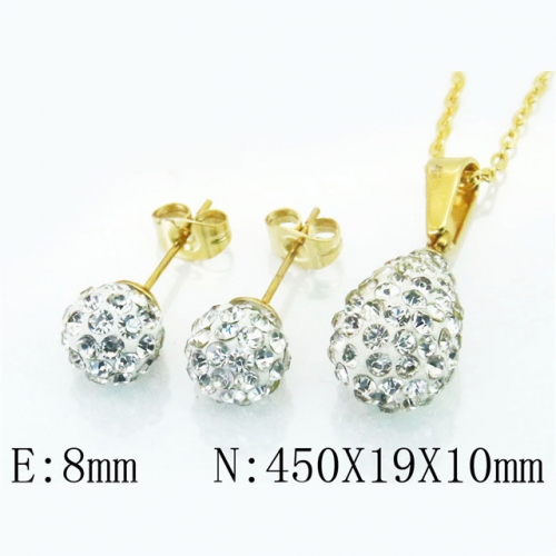 BC Wholesale Stainless Steel 316L Jewelry Sets NO.#BC12S0996LL