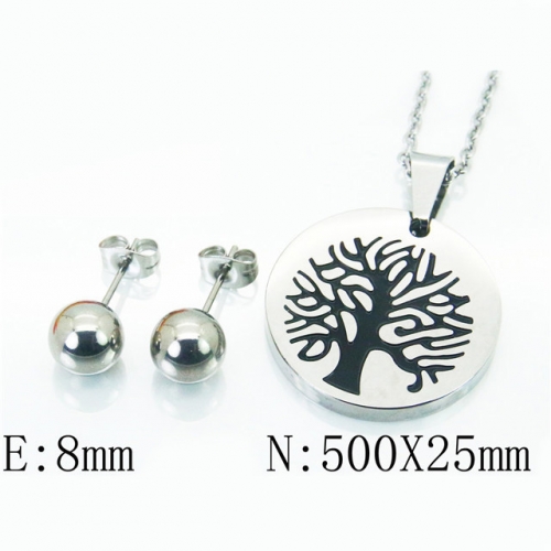 BC Wholesale Stainless Steel 316L Jewelry Sets NO.#BC91S1074PR