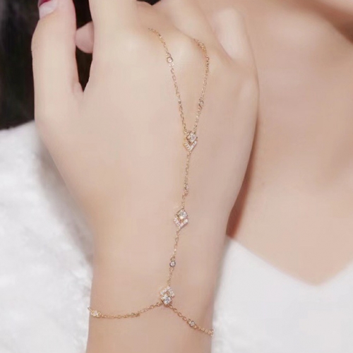 925 Silver Jewelry Fashion CZ Silver Bracelets NO.#925J6B038