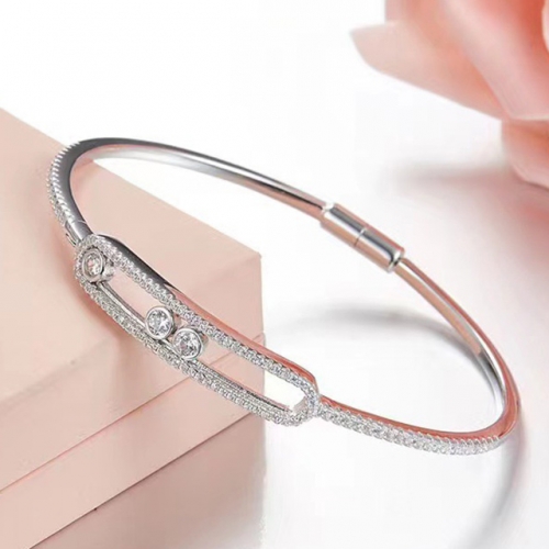 925 Silver Jewelry Fashion CZ Silver Bracelets NO.#925J6B042