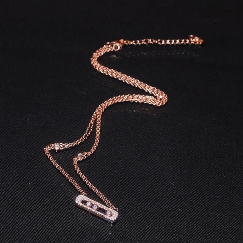 925 Silver Jewelry Fashion CZ Silver Necklace NO.#925J6N031