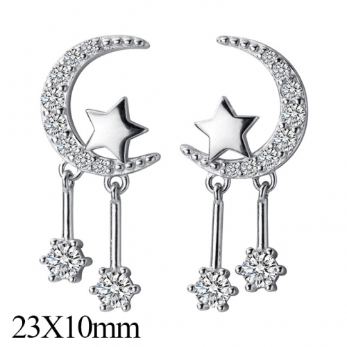 BC Jewelry Wholesale 925 Silver Jewelry Earrings NO.#925J5SEG1284