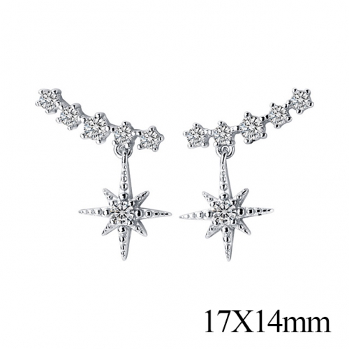 BC Jewelry Wholesale 925 Silver Jewelry Earrings NO.#925J5SEG0824