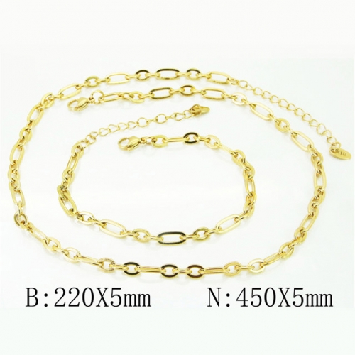 BC Wholesale Stainless Steel 316L Jewelry Set NO.#BC40S0429PL