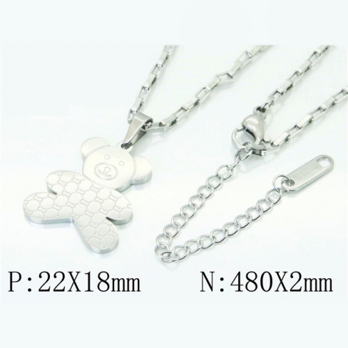 BC Wholesale Jewelry Stainless Steel 316L Popular Necklace NO.#BC47N0121ND