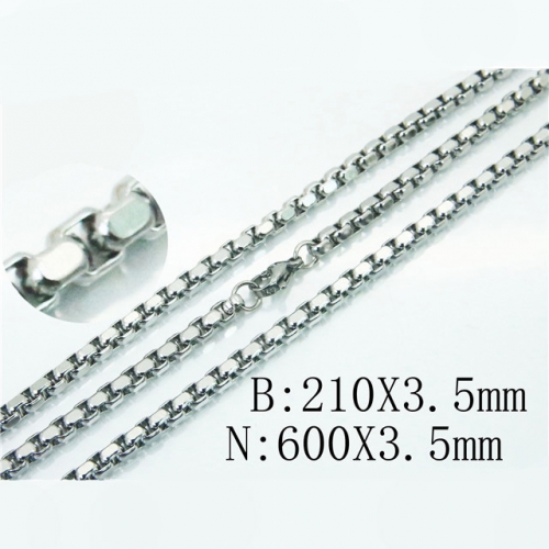 BC Wholesale Stainless Steel 316L Jewelry Set NO.#BC40S0426OL