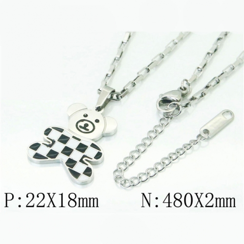 BC Wholesale Jewelry Stainless Steel 316L Popular Necklace NO.#BC47N0123OL