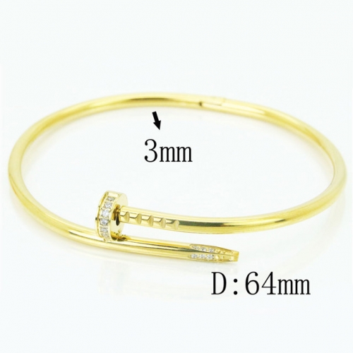 BC Wholesale Stainless Steel Jewelry Bangles NO.#SJ60B0226HNR