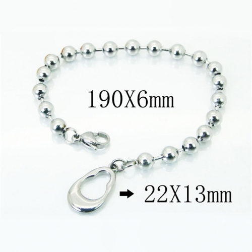 BC Wholesale Stainless Steel 316L Jewelry Bracelets NO.#BC39B0728LS