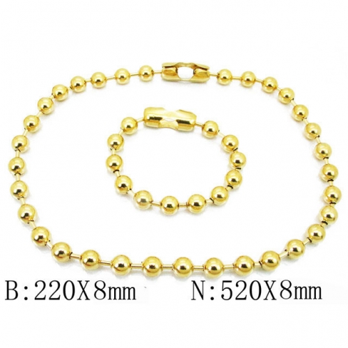 BC Wholesale Stainless Steel 316L Jewelry Set NO.#BC39S0508IHX
