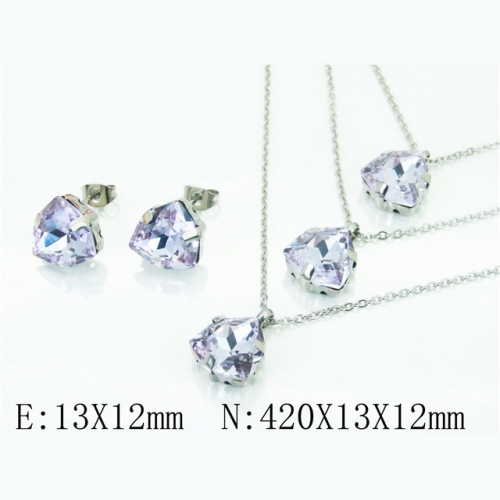 BC Wholesale Stainless Steel 316L Jewelry Sets NO.#BC92S0227HPS