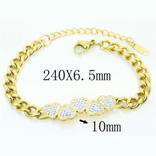 BC Wholesale Jewelry Stainless Steel 316L Bracelets NO.#BC19B0702HIC