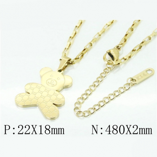 BC Wholesale Jewelry Stainless Steel 316L Popular Necklace NO.#BC47N0122OL