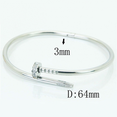 BC Wholesale Stainless Steel Jewelry Bangles NO.#SJ60B0225HLX