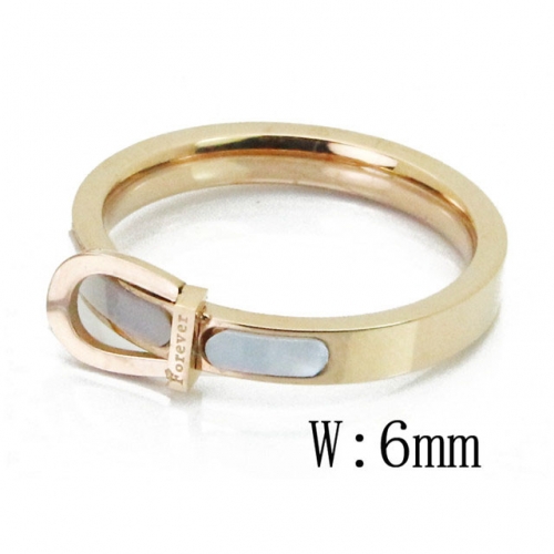 Wholesale Stainless Steel 316L Rings With Shell or Pearl NO.#BC47R0059OQ