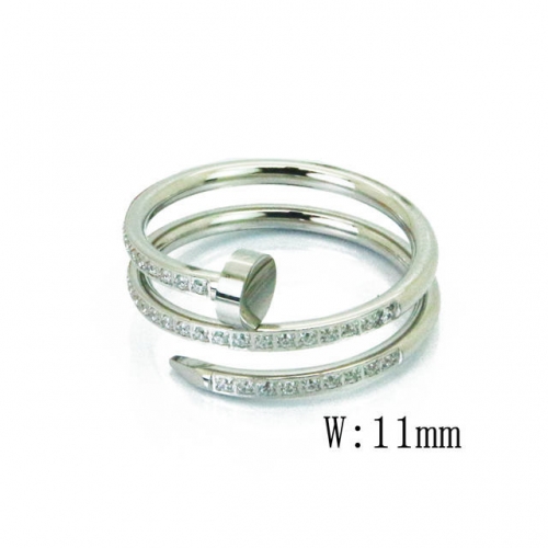 Wholesale Stainless Steel 316L Hollow Rings NO.#BC14R0638HKZ