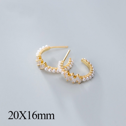 BC Jewelry Wholesale 925 Silver Jewelry Fashion Earrings NO.#925J5GEG2763