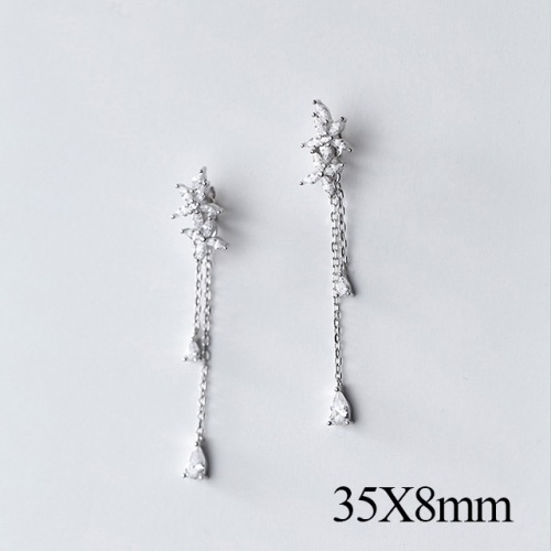 BC Jewelry Wholesale 925 Silver Jewelry Fashion Earrings NO.#925J5EG0100