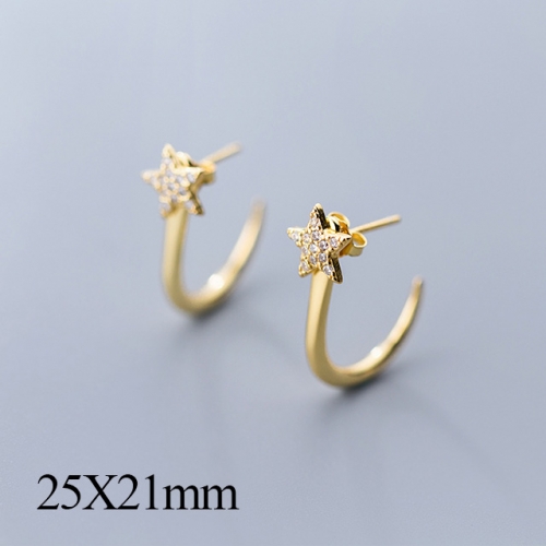 BC Jewelry Wholesale 925 Silver Jewelry Fashion Earrings NO.#925J5GEG1045
